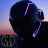 Motors Fixer Motorcycle Helmet LED Signal Strip – DIY Flashing Light Kit for Night Riding