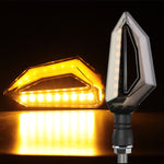 Motors Fixer Off-Road Motorcycle Modified Parts – LED Turn Signal with Acrylic Lampshade & ABS Housing