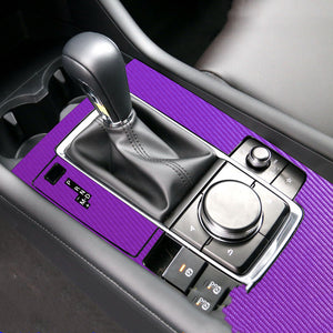 Motors Fixer TPU Car Interior Decoration Film – Transparent & Carbon Fiber Protective Stickers for Dash, Gear, Screen, and Buttons
