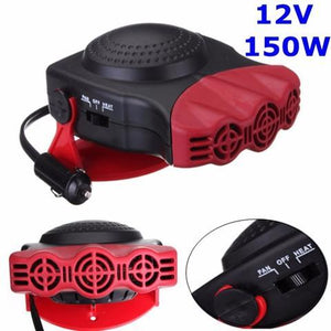 Motors Fixer Portable Car Windshield Defroster – 12V Heating & Cooling Fan | Fast Window Defogger with 150W Power