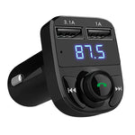 Motors Fixer Bluetooth Car MP3 FM Transmitter – Dual USB Charger, Handsfree Calling, 5V/4.1A Audio Adapter for All Cars