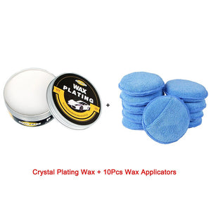 Car Wax Glass Plating Kit with Applicators & Polishing Towels