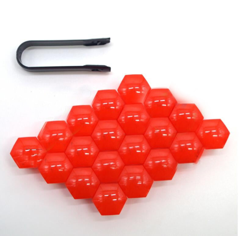 17mm Car Tire Screw Cap – Durable Nylon Wheel Bolt Cover | Anti-Rust Decorative Lug Nut Shell