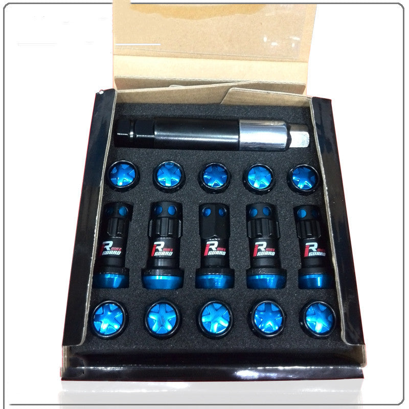 Motors Fixer Anti-Theft Car Wheel Hub Nuts Set – 16+4 Locking Lug Nuts, 3 Sleeves | High Strength Anti-Theft Screw Kit for Vehicle Security