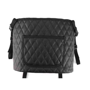 Motors Fixer Car Handbag Holder & Storage Organizer – PU Leather Seat Gap Net Auto Middle Console Storage for Bags, Books, Sundries