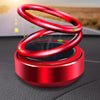 Motors Fixer Solar Car Air Freshener – Double Ring Rotating Alloy Perfume Seat