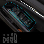 Motors Fixer TPU Car Interior Decoration Film – Transparent & Carbon Fiber Protective Stickers for Dash, Gear, Screen, and Buttons