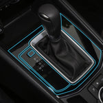 Motors Fixer TPU Car Interior Decoration Film – Transparent & Carbon Fiber Protective Stickers for Dash, Gear, Screen, and Buttons