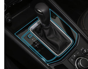 Motors Fixer TPU Car Interior Decoration Film – Transparent & Carbon Fiber Protective Stickers for Dash, Gear, Screen, and Buttons