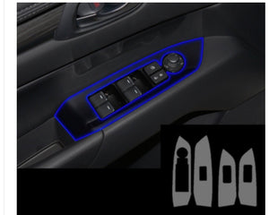 Motors Fixer TPU Car Interior Decoration Film – Transparent & Carbon Fiber Protective Stickers for Dash, Gear, Screen, and Buttons
