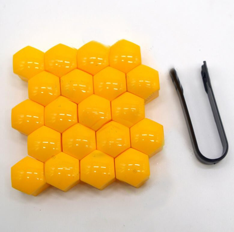 17mm Car Tire Screw Cap – Durable Nylon Wheel Bolt Cover | Anti-Rust Decorative Lug Nut Shell