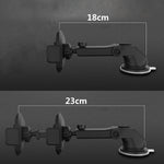 Motors Fixer Telescopic Car Phone Holder with Long Rod – 360° Rotation, Suction Cup Dashboard Mount for 3.5–7 inch Devices