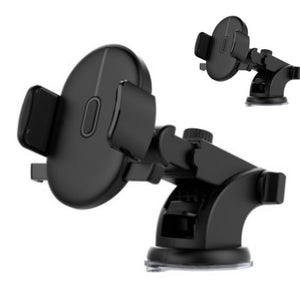 Motors Fixer Telescopic Car Phone Holder with Long Rod – 360° Rotation, Suction Cup Dashboard Mount for 3.5–7 inch Devices