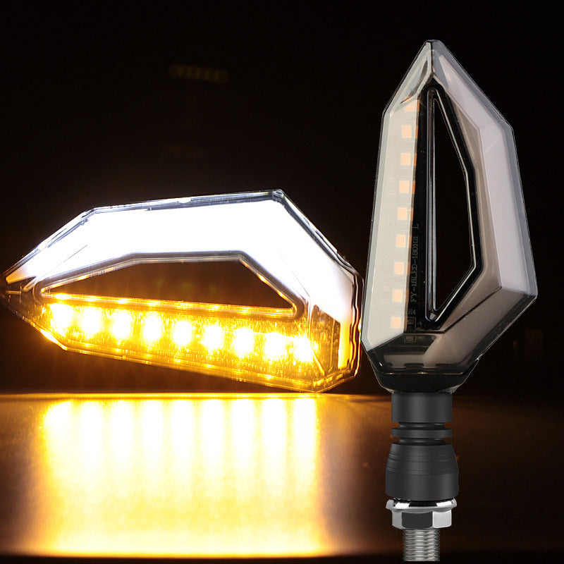 Motors Fixer Off-Road Motorcycle Modified Parts – LED Turn Signal with Acrylic Lampshade & ABS Housing