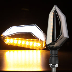 Motors Fixer Off-Road Motorcycle Modified Parts – LED Turn Signal with Acrylic Lampshade & ABS Housing