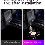 Wireless Door Sill Welcome Light – LED Car Atmosphere Projection Lamp | Easy Install, No Wiring Needed