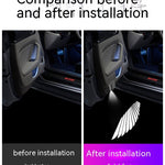 Wireless Door Sill Welcome Light – LED Car Atmosphere Projection Lamp | Easy Install, No Wiring Needed