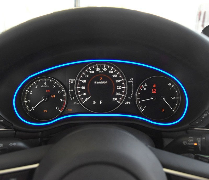 Motors Fixer TPU Car Interior Decoration Film – Transparent & Carbon Fiber Protective Stickers for Dash, Gear, Screen, and Buttons