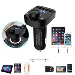 Motors Fixer Bluetooth Car MP3 FM Transmitter – Dual USB Charger, Handsfree Calling, 5V/4.1A Audio Adapter for All Cars