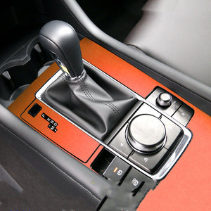 Motors Fixer TPU Car Interior Decoration Film – Transparent & Carbon Fiber Protective Stickers for Dash, Gear, Screen, and Buttons