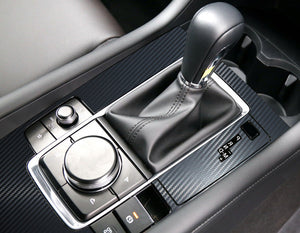 Motors Fixer TPU Car Interior Decoration Film – Transparent & Carbon Fiber Protective Stickers for Dash, Gear, Screen, and Buttons