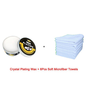 Car Wax Glass Plating Kit with Applicators & Polishing Towels