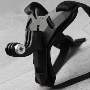 Motorcycle Helmet Chin Bracket – Compatible with DJI Hero 7/6/5 Action Cameras, ABS & Silicone Material