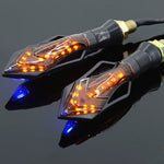 Motorcycle LED Turn Signal Lights – ABS Plastic 12V Modification Accessories with 10MM Mounting Holes