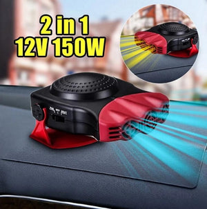 Motors Fixer Portable Car Windshield Defroster – 12V Heating & Cooling Fan | Fast Window Defogger with 150W Power