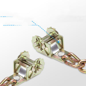 Motors Fixer Universal Car Snow Chain – Manganese Steel Anti-Slip Tire Chain for Snow, Ice & Mud