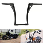 Motors Fixer Motorcycle Accessories Glide Modified High Handlebars – 10/12/14/16 Inch Black Metal