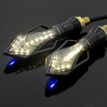 Motorcycle LED Turn Signal Lights – ABS Plastic 12V Modification Accessories with 10MM Mounting Holes