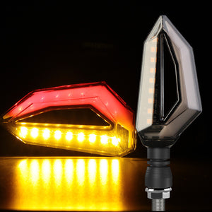 Motors Fixer Off-Road Motorcycle Modified Parts – LED Turn Signal with Acrylic Lampshade & ABS Housing