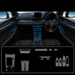 Motors Fixer TPU Car Interior Decoration Film – Transparent & Carbon Fiber Protective Stickers for Dash, Gear, Screen, and Buttons