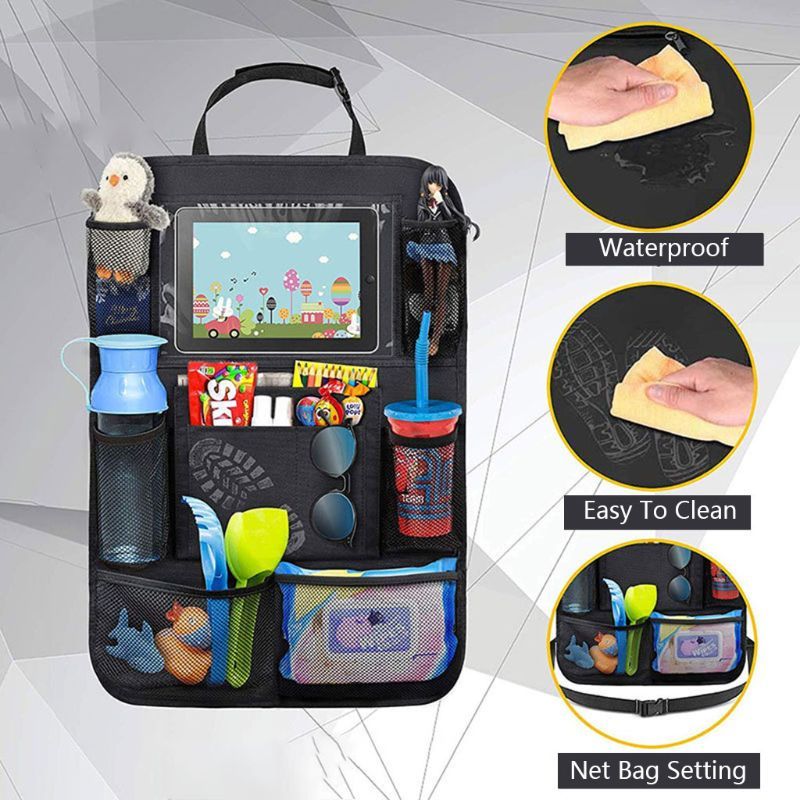 Car Storage Bag – Waterproof Back Seat Organizer Pocket | Durable Oxford Fabric, Universal Fit