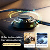 Solar Powered Kinetic Car Air Freshener – Double Ring Rotating Perfume Diffuser