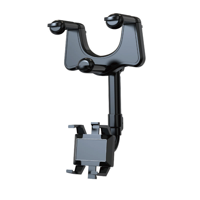 360° Rearview Mirror Phone Holder for Car – Rotatable, Retractable Mount | Universal Fit for All Phones & Vehicles