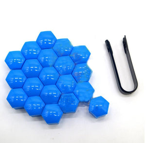 17mm Car Tire Screw Cap – Durable Nylon Wheel Bolt Cover | Anti-Rust Decorative Lug Nut Shell