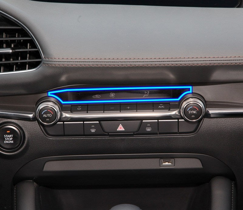 Motors Fixer TPU Car Interior Decoration Film – Transparent & Carbon Fiber Protective Stickers for Dash, Gear, Screen, and Buttons