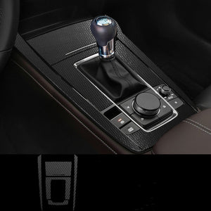Motors Fixer TPU Car Interior Decoration Film – Transparent & Carbon Fiber Protective Stickers for Dash, Gear, Screen, and Buttons