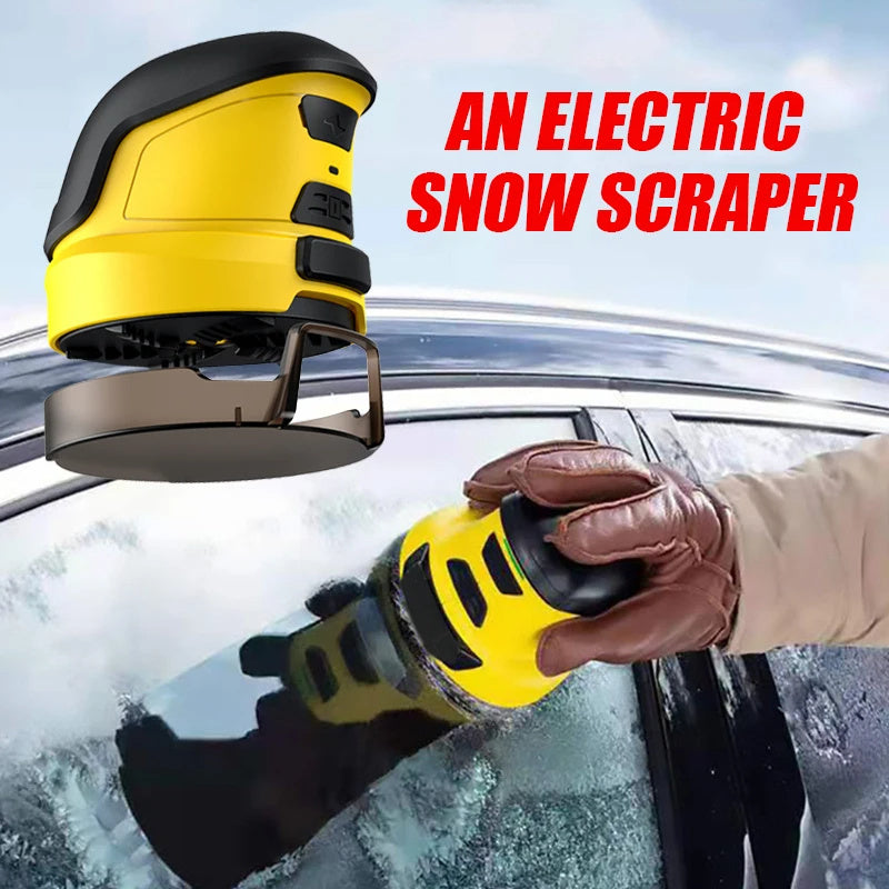 Cordless Electric Snow Scraper for Car – Portable Auto Ice Remover with Rechargeable Battery & USB Charging