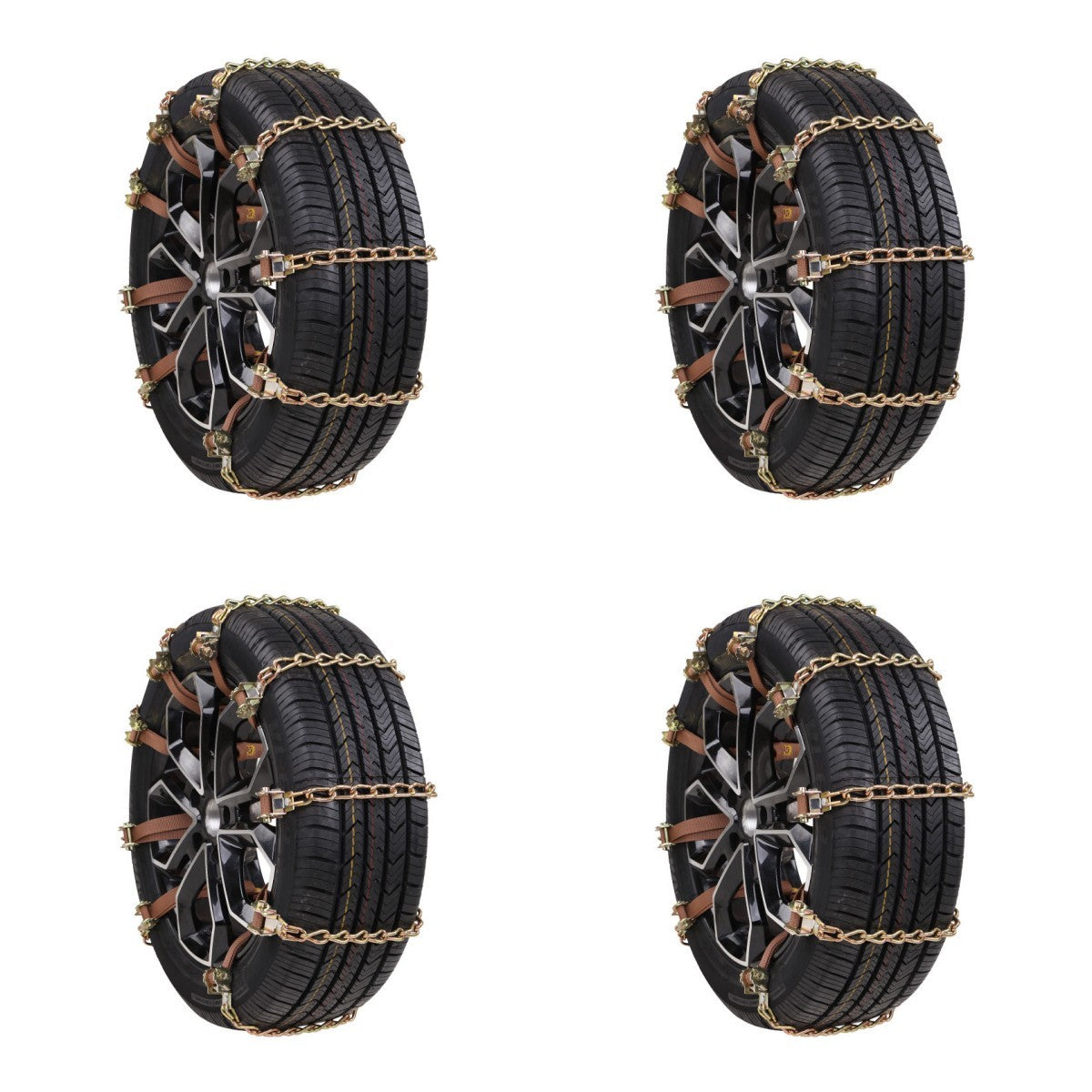 Motors Fixer Universal Car Snow Chain – Manganese Steel Anti-Slip Tire Chain for Snow, Ice & Mud