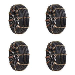 Motors Fixer Universal Car Snow Chain – Manganese Steel Anti-Slip Tire Chain for Snow, Ice & Mud