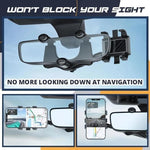 360° Rearview Mirror Phone Holder for Car – Rotatable, Retractable Mount | Universal Fit for All Phones & Vehicles