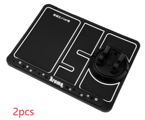 Motors Fixer 4-in-1 Non-Slip Car Phone Pad with Parking Number Card, Aromatherapy, Phone Holder & Sticky Mat – Anti-Slide Dashboard Mount