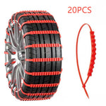 Motors Fixer Emergency Plastic Tire Non-Slip Chain – Universal Anti-Skid Snow Band for Car Tires Quick Install Traction Belt (1–40PCS)