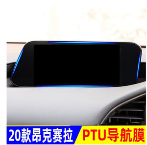 Motors Fixer TPU Car Interior Decoration Film – Transparent & Carbon Fiber Protective Stickers for Dash, Gear, Screen, and Buttons
