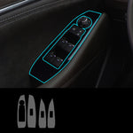 Motors Fixer TPU Car Interior Decoration Film – Transparent & Carbon Fiber Protective Stickers for Dash, Gear, Screen, and Buttons