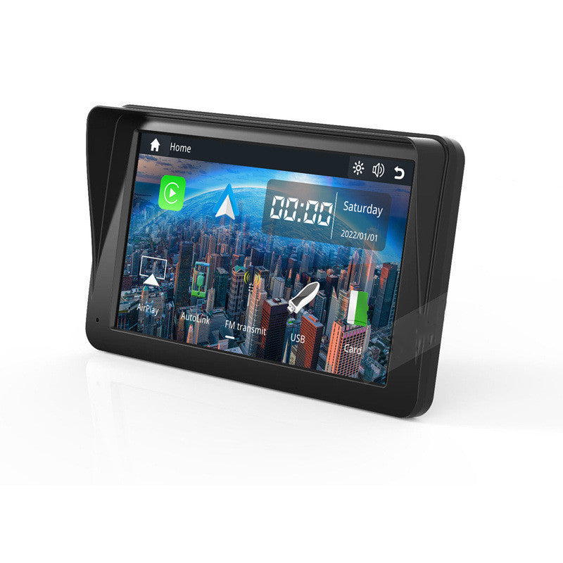 Motors Fixer 7" Car Smart Screen with Wireless Car Play & Android Auto, Touchscreen Navigation, Music, Voice Control, FM & AUX Support