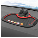 Motors Fixer 4-in-1 Non-Slip Car Phone Pad with Parking Number Card, Aromatherapy, Phone Holder & Sticky Mat – Anti-Slide Dashboard Mount